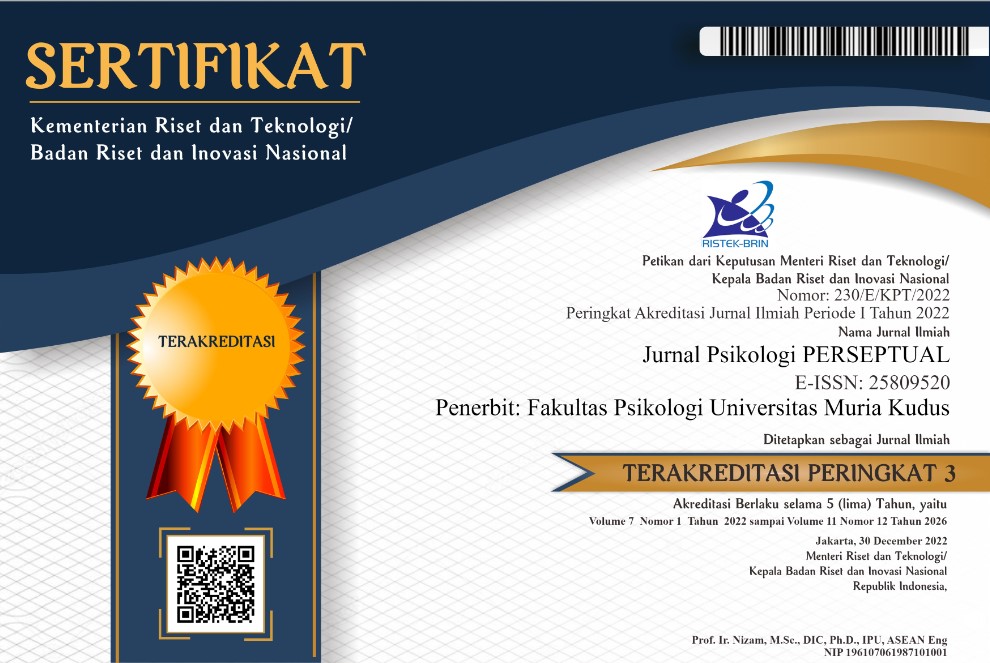 Certificate for Jurnal Psikologi Perseptual